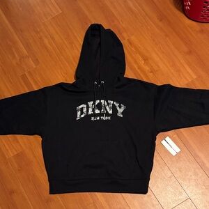 DKNY Black Pullover Hoodie